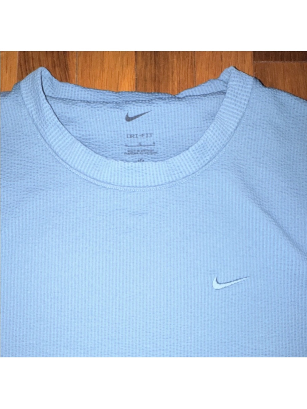 Nike Light Blue Waffle Knit Performance Tee